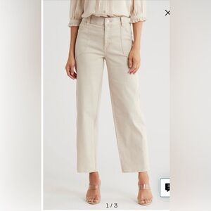 Democracy AbTechnology High Rise‎ Booty Lift Utility Patch Pocket Straight Pants